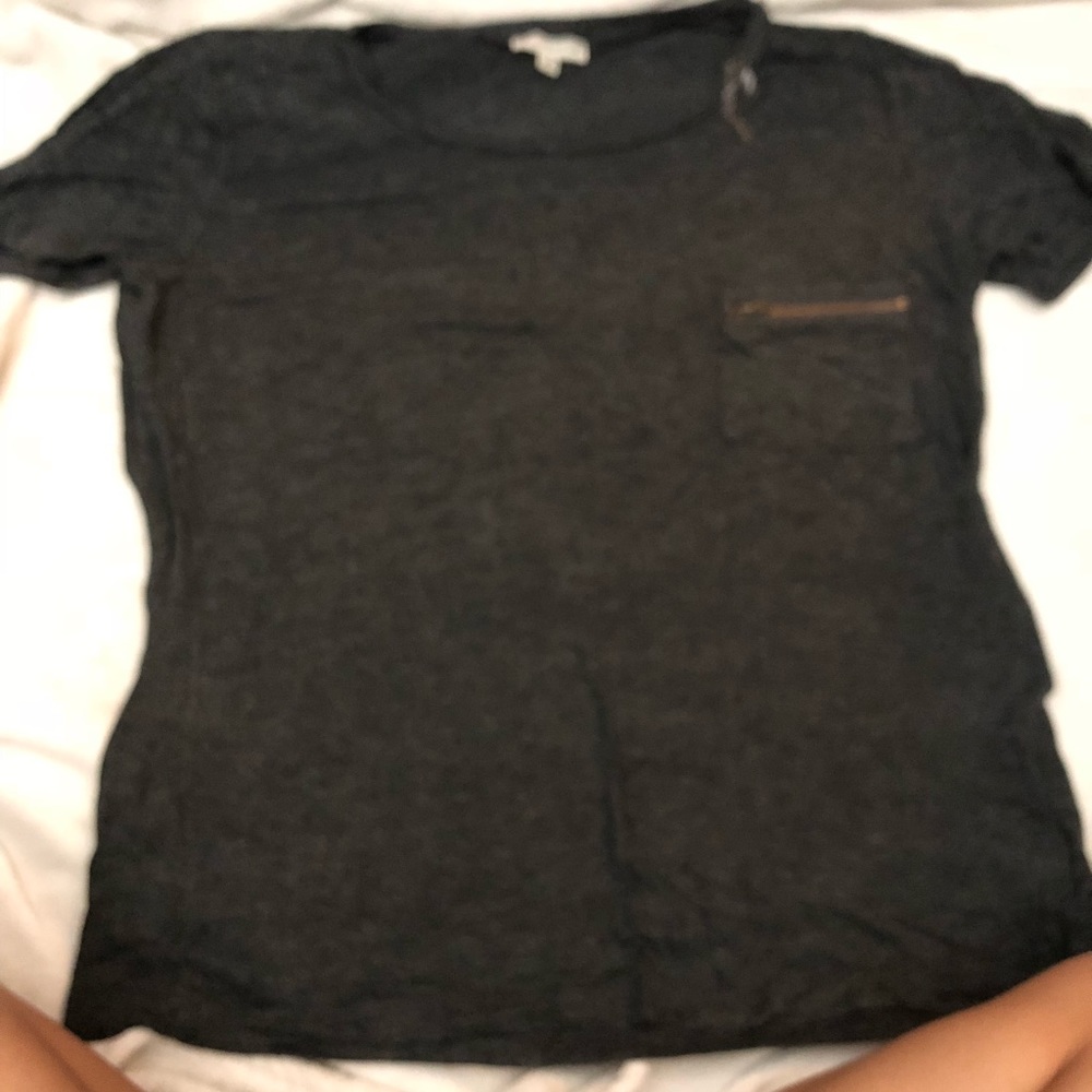 Gray simple tee
